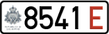 License plate of San Marino, Temporary (E 1234/1234 E)