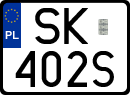 License plates of Poland, Special vehicles and motorcycles