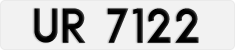 License plate of Hong Kong, AB 1234