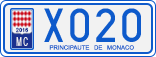 License plate of Monaco, Cars