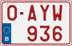 License plate of Belgium, Regular plates (2010)