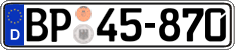 German license plate, Authorities and federal agencies