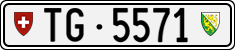 License plate of Switzerland, Cars