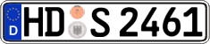 German license plate, Regular plates