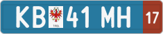 License plate of Austria, Provisional