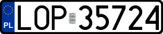 License plates of Poland, Regular car plates