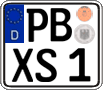 German license plate, Regular plates