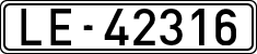 License plates of Spain, 1900 year series