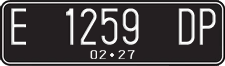 License plate of Indonesia, Regular plates
