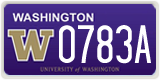 Washington, Specialty plates (1234A)