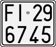 License plate of Italy, Motorcycles (1927 year series)