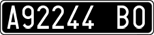 License plate of Italy, Cars (1927 year series)