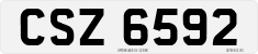 License plate of the United Kingdom, Northern Ireland (1966)