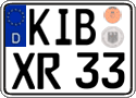 German license plate, Regular plates