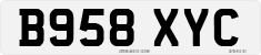 License plate of the United Kingdom, 1983 year system