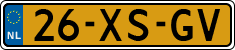 License plate of the Netherlands, Cars