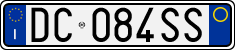 License plate of Italy, Cars (1994 year series)