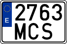 License plates of Spain, Ordinary (2000)