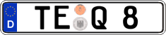 German license plate, Regular plates