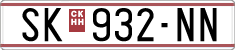 License plate of North Macedonia, Regular plates (1993)