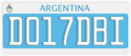 License plate of Argentina, Diplomatic