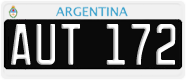 License plate of Argentina, Cars (1995, ABC 123)