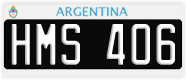 License plate of Argentina, Cars (1995, ABC 123)
