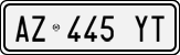 License plate of Italy, Cars (1994 year series)
