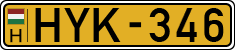 license plates of Hungary, Commercial vehicles (1990)
