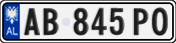 License plate of Albania, Cars (2011)