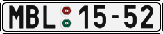 License plate of the Czech Republic, Cars (1960)