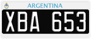 License plate of Argentina, Cars (1995, ABC 123)
