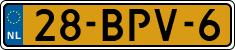 License plate of the Netherlands, Heavy Commercial Vehicles (1994 system)