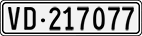 License plate of Switzerland, Cars