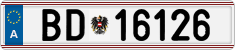 License plate of Austria, Official services and consulates
