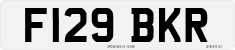 License plate of the United Kingdom, 1983 year system