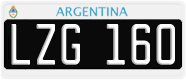 License plate of Argentina, Cars (1995, ABC 123)