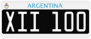 License plate of Argentina, Cars (1995, ABC 123)