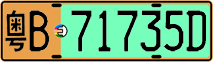 License plate of China, Electric vehicles