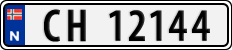 License plate of Norway, Cars