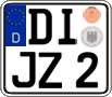 German license plate, Regular plates