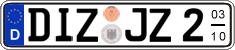 German license plate, Seasonal plates