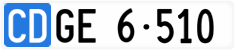 License plate of Switzerland, Diplomatic