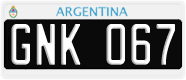 License plate of Argentina, Cars (1995, ABC 123)