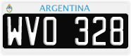 License plate of Argentina, Cars (1995, ABC 123)