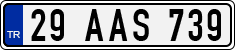 License plate of Turkey, Regular plates
