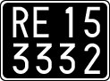 License plate of Italy, Cars (1927 year series)