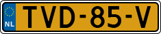 License plate of the Netherlands, Agricultural vehicles