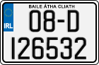 License plate of Ireland, Regular plates
