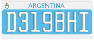 License plate of Argentina, Diplomatic